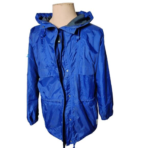 Helly Hansen Packable lined Jacket lWindbreaker Hooded Waterproof Men's Blue M - Picture 1 of 11